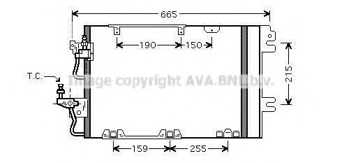 AVA QUALITY COOLING OL5384D Конденсатор, кондиціонер