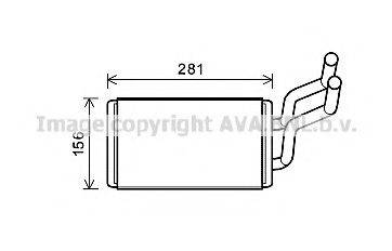 AVA QUALITY COOLING OL6569 Теплообмінник, опалення салону