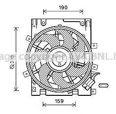 AVA QUALITY COOLING OL7604 Вентилятор, охолодження двигуна