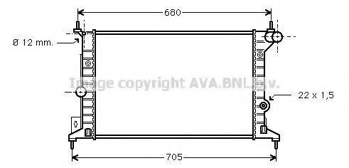 AVA QUALITY COOLING OLA2242 Радіатор, охолодження двигуна