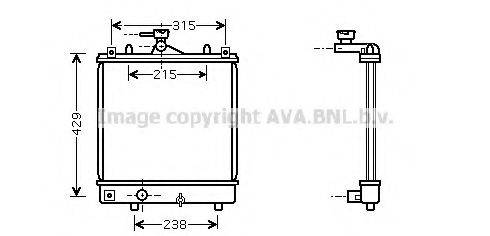 AVA QUALITY COOLING OLA2330 Радіатор, охолодження двигуна