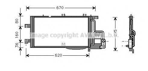 AVA QUALITY COOLING OLA5370 Конденсатор, кондиціонер