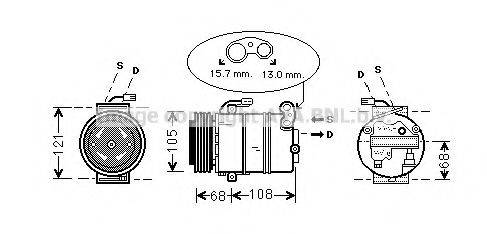 AVA QUALITY COOLING OLAK138 Компресор, кондиціонер