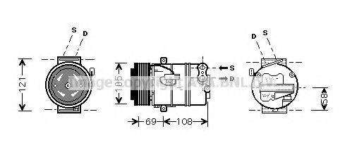 AVA QUALITY COOLING OLAK426 Компресор, кондиціонер