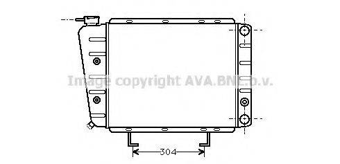 AVA QUALITY COOLING PE2023 Радіатор, охолодження двигуна