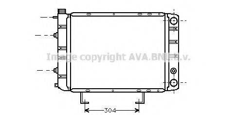 AVA QUALITY COOLING PE2084 Радіатор, охолодження двигуна