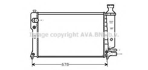 AVA QUALITY COOLING PE2097 Радіатор, охолодження двигуна