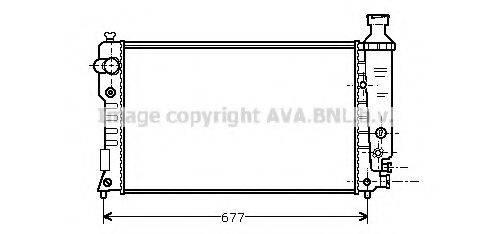 AVA QUALITY COOLING PE2126 Радіатор, охолодження двигуна