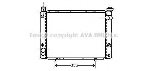 AVA QUALITY COOLING PE2129 Радіатор, охолодження двигуна