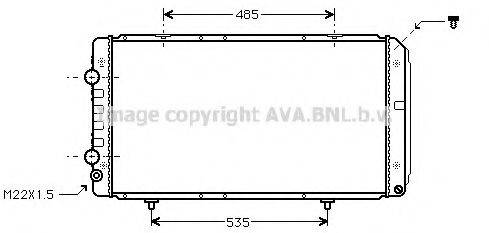 AVA QUALITY COOLING PE2145 Радіатор, охолодження двигуна