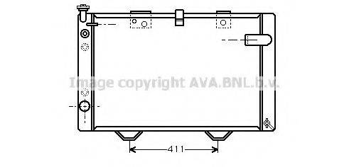 AVA QUALITY COOLING PE2174 Радіатор, охолодження двигуна