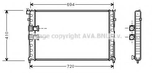 AVA QUALITY COOLING PE2185 Радіатор, охолодження двигуна