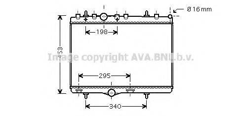 AVA QUALITY COOLING PE2290 Радіатор, охолодження двигуна