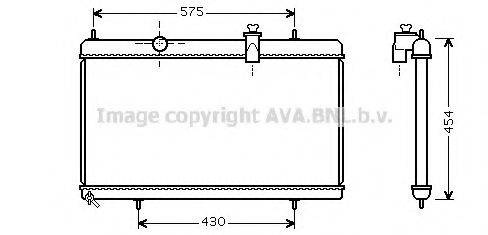 AVA QUALITY COOLING PE2313 Радіатор, охолодження двигуна