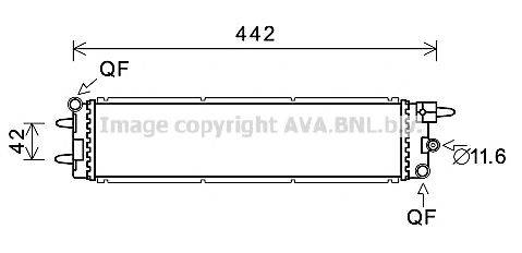 AVA QUALITY COOLING PE2381 Радіатор, охолодження двигуна