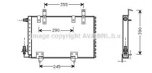 AVA QUALITY COOLING PE5161 Конденсатор, кондиціонер