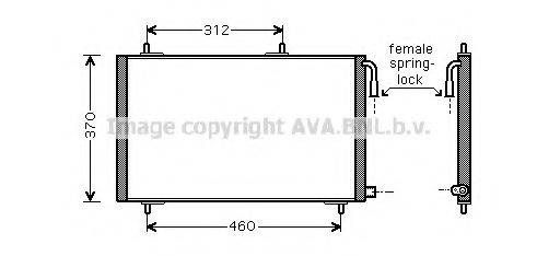 AVA QUALITY COOLING PE5257 Конденсатор, кондиціонер