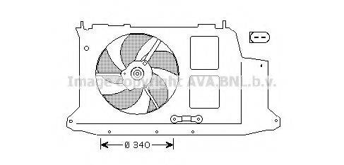 AVA QUALITY COOLING PE7532 Вентилятор, охолодження двигуна