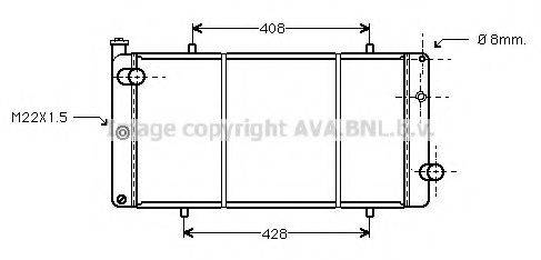 AVA QUALITY COOLING PEA2079 Радіатор, охолодження двигуна