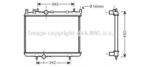 AVA QUALITY COOLING PEA2263 Радіатор, охолодження двигуна