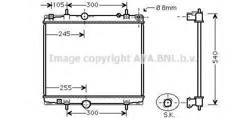 AVA QUALITY COOLING PEA2331 Радіатор, охолодження двигуна