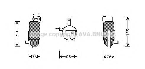 AVA QUALITY COOLING PED059 Осушувач, кондиціонер