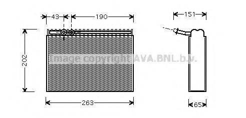 AVA QUALITY COOLING PEV062 Випарник, кондиціонер