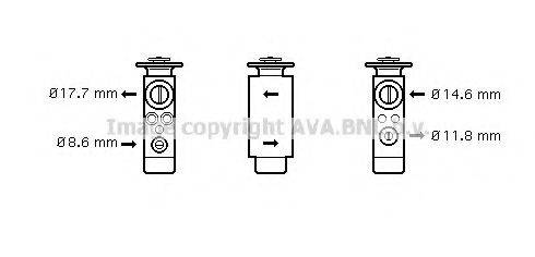 AVA QUALITY COOLING PR1048 Розширювальний клапан, кондиціонер