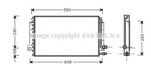 AVA QUALITY COOLING PR5024 Конденсатор, кондиціонер