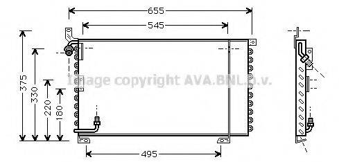 AVA QUALITY COOLING PR5025 Конденсатор, кондиціонер