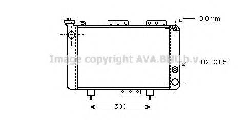 AVA QUALITY COOLING RT2001 Радіатор, охолодження двигуна