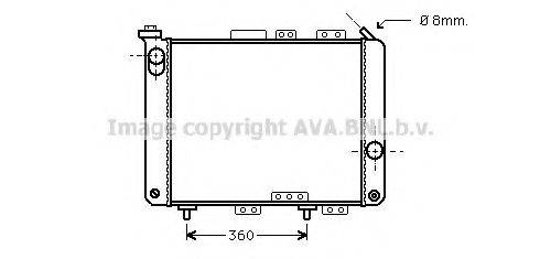 AVA QUALITY COOLING RT2023 Радіатор, охолодження двигуна