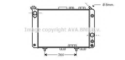 AVA QUALITY COOLING RT2024 Радіатор, охолодження двигуна