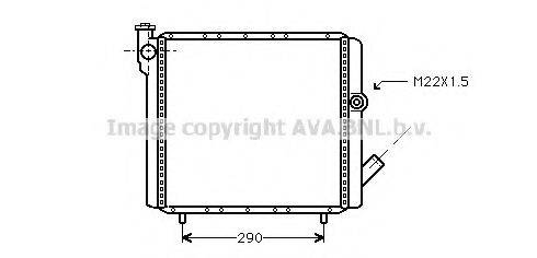 AVA QUALITY COOLING RT2070 Радіатор, охолодження двигуна