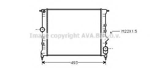 AVA QUALITY COOLING RT2119 Радіатор, охолодження двигуна