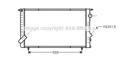 AVA QUALITY COOLING RT2134 Радіатор, охолодження двигуна