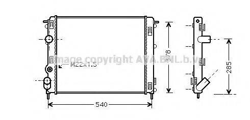 AVA QUALITY COOLING RT2302 Радіатор, охолодження двигуна