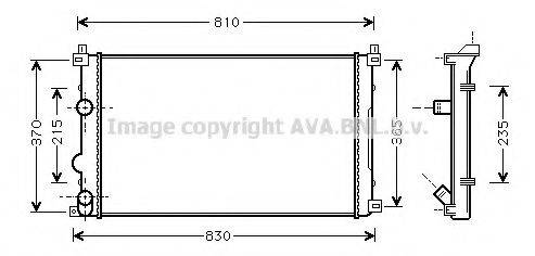 AVA QUALITY COOLING RT2321 Радіатор, охолодження двигуна