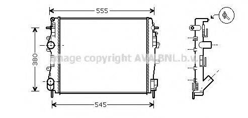 AVA QUALITY COOLING RT2325 Радіатор, охолодження двигуна