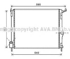 AVA QUALITY COOLING RT2476 Радіатор, охолодження двигуна