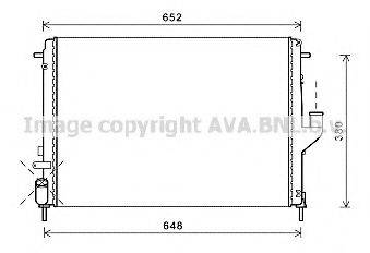 AVA QUALITY COOLING RT2478 Радіатор, охолодження двигуна