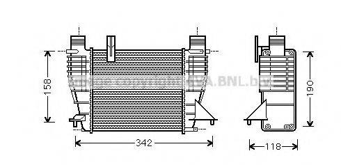 AVA QUALITY COOLING RT4338 Інтеркулер