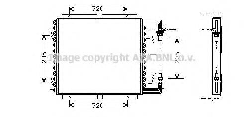 AVA QUALITY COOLING RT5187 Конденсатор, кондиціонер