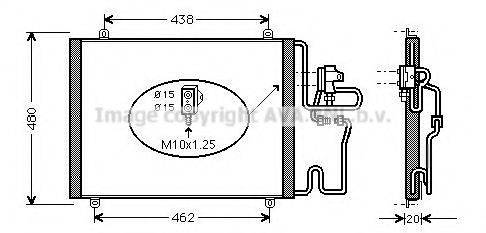 AVA QUALITY COOLING RT5204D Конденсатор, кондиціонер