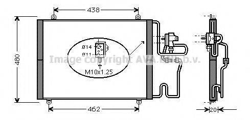 AVA QUALITY COOLING RT5248D Конденсатор, кондиціонер