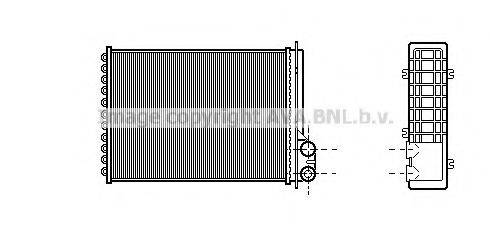 AVA QUALITY COOLING RT6205 Теплообмінник, опалення салону