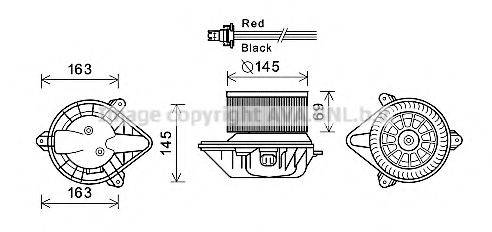 AVA QUALITY COOLING RT8582 Електродвигун, вентиляція салону