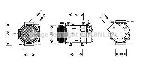 AVA QUALITY COOLING RTAK039 Компресор, кондиціонер