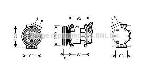 AVA QUALITY COOLING RTAK080 Компресор, кондиціонер