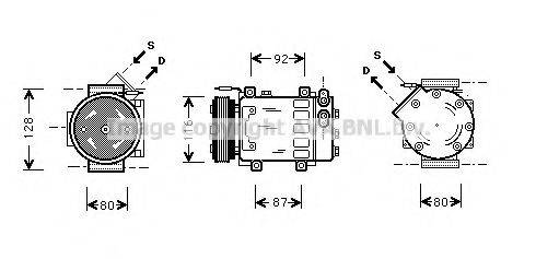 AVA QUALITY COOLING RTK079 Компресор, кондиціонер